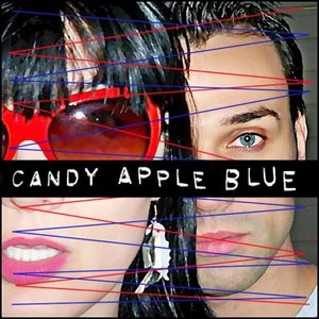 I blue текст. Candy Apple Blue.