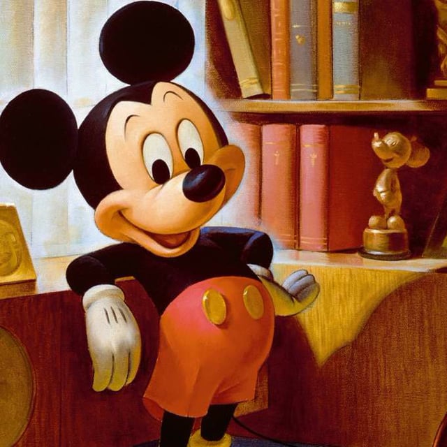 Most people know all about mickey. Постер Микки Маус 50х70 см..