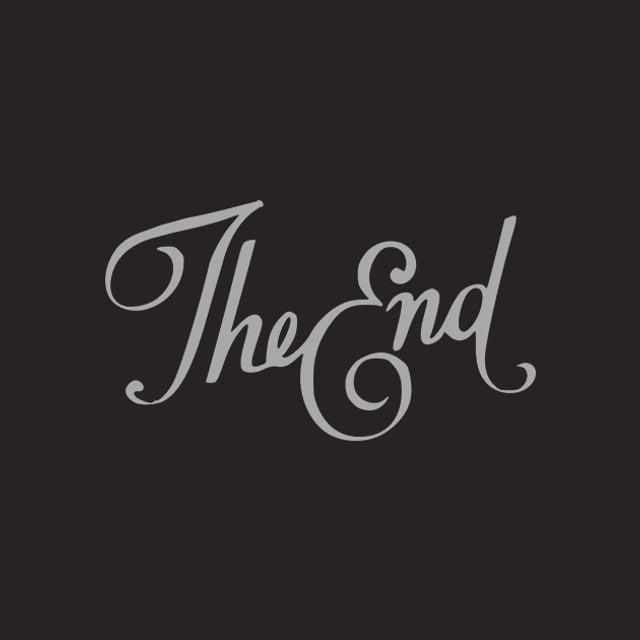 The end картинка на черном