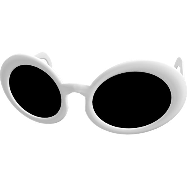 Очки roblox. Круглые белые очки. Белые солнцезащитные очки. Очки на белом фоне. Белые прозрачные очки.