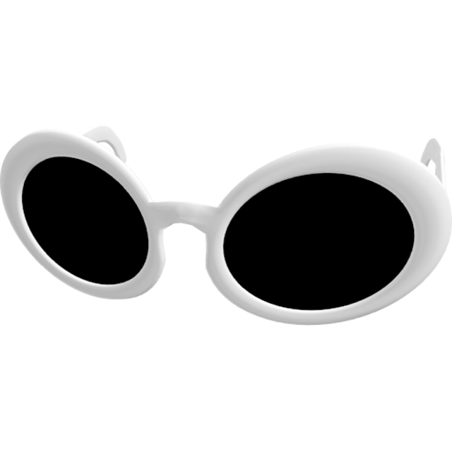 Очки в роблокс. Очки Clout Goggles PNG. Белые очки. Белые круглые очки. Очки на белом фоне.