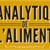 L'Analytique de l'Aliment