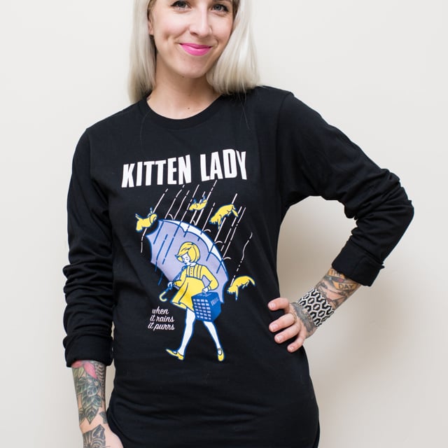 kitten lady shirt