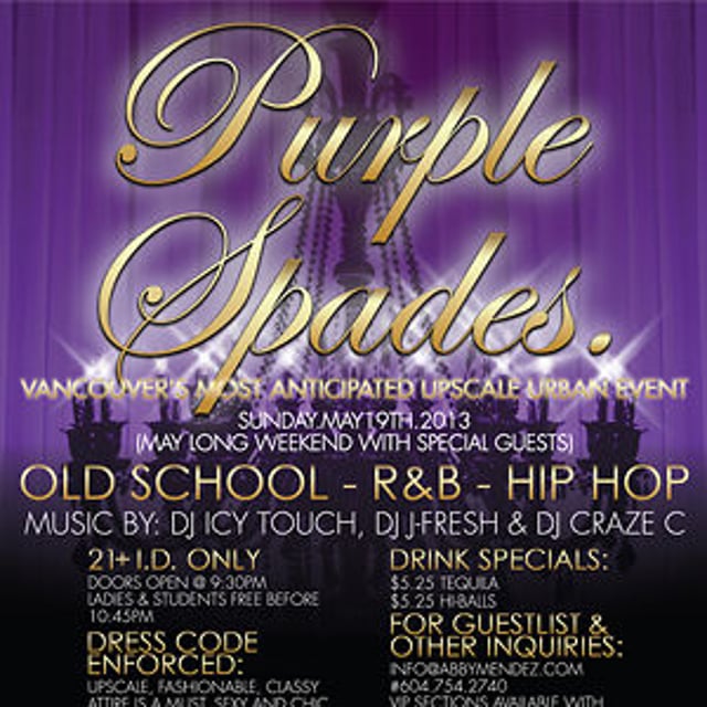 Purple Spades Events