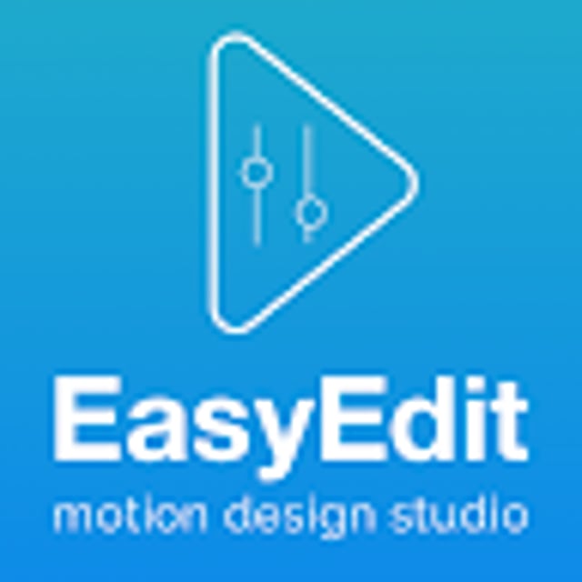 Логотип видеодизайнера. EASYEDIT. Motion Design. Touch FX animation Studio logo.