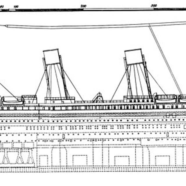 Чертеж титаника