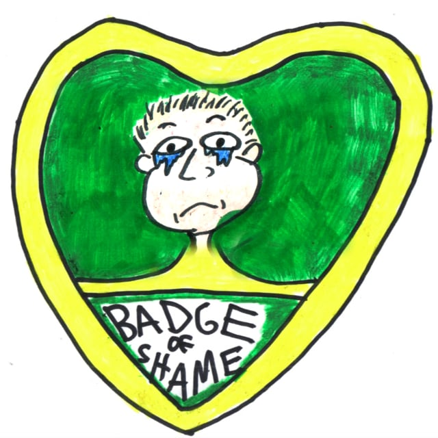 Image result for badge of shame