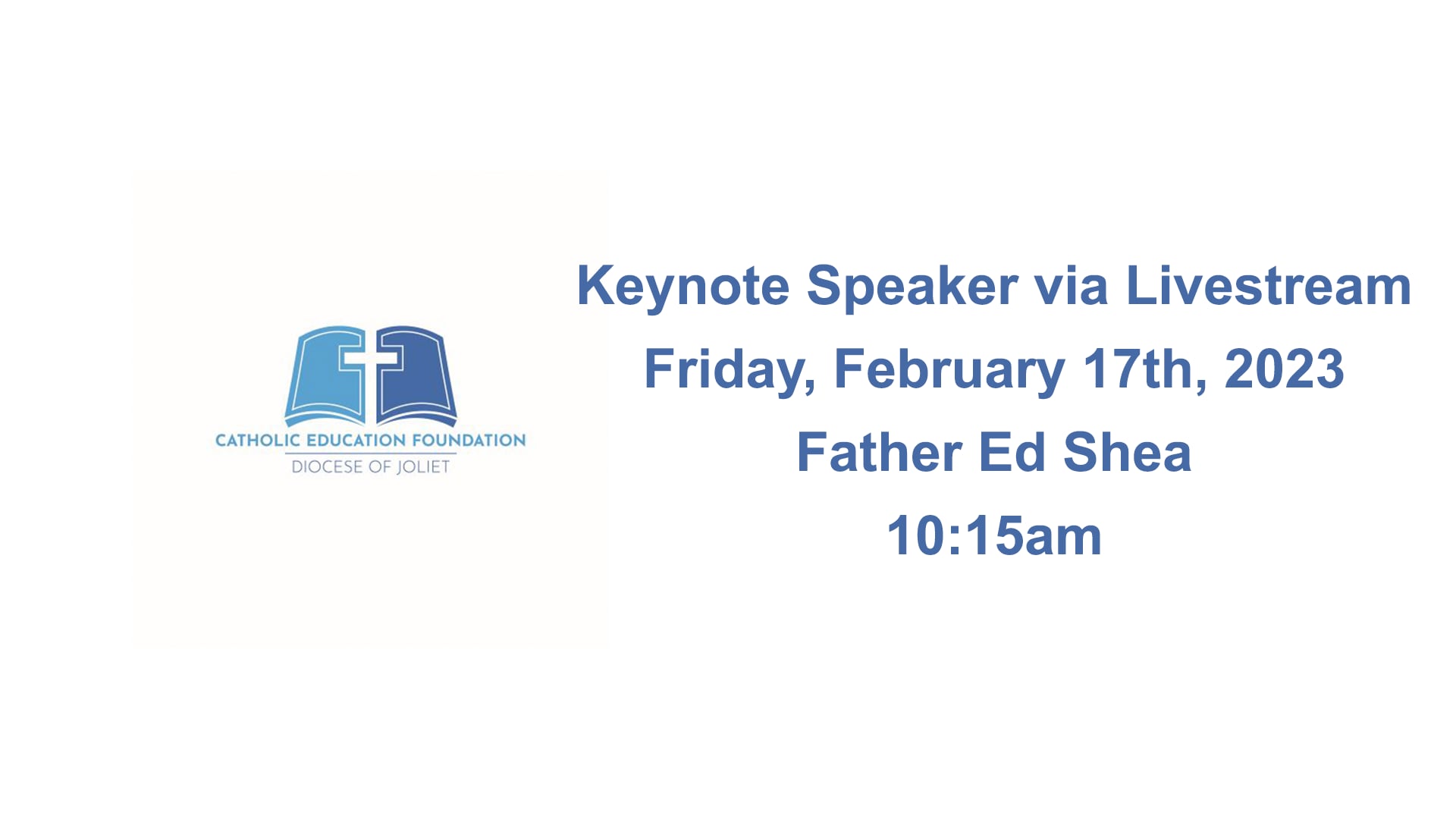 Friday, February 17, 2023 Keynote Speaker at 10:15am