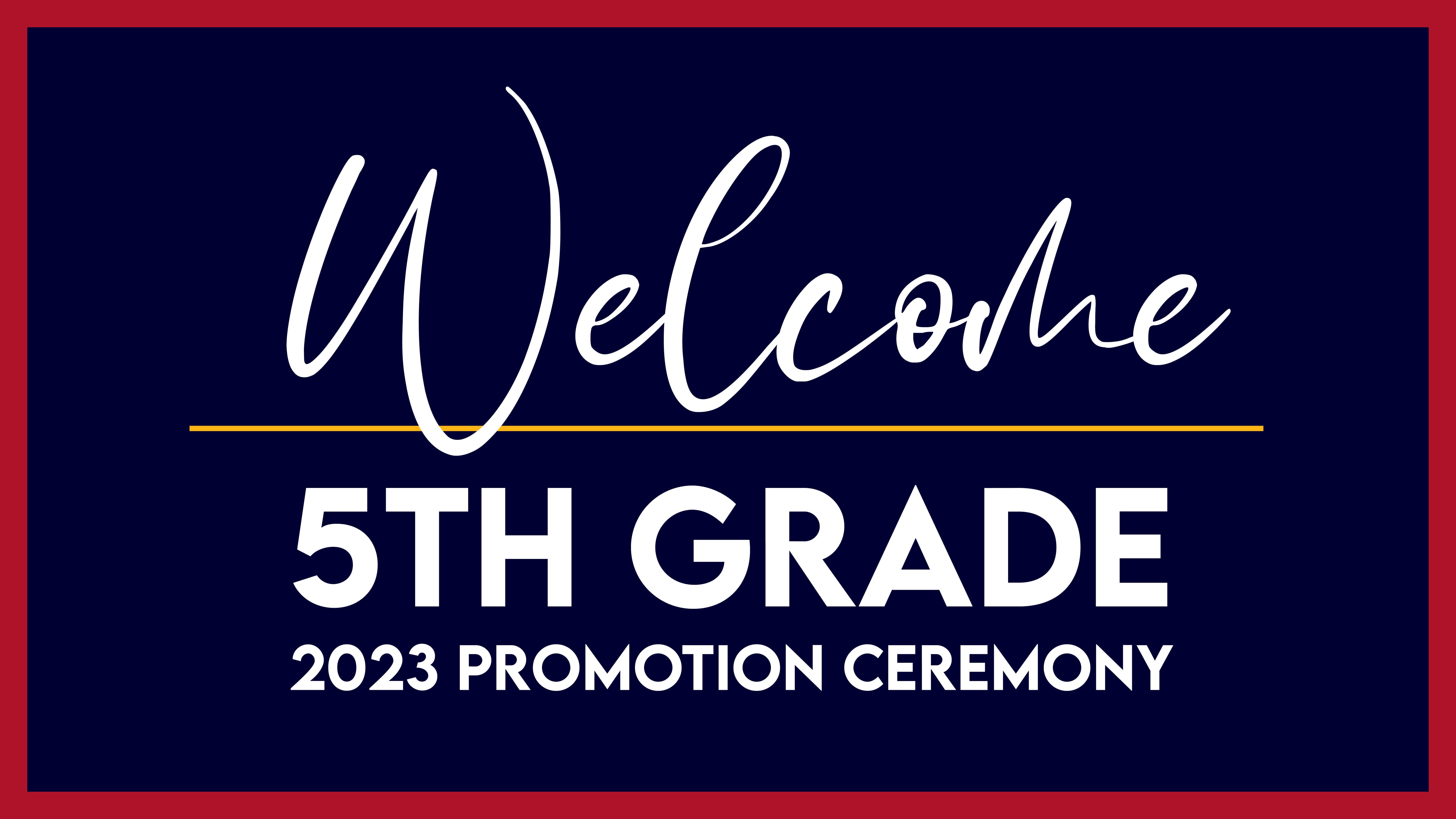 2023 SCA - 5th Grade Promotion Ceremony