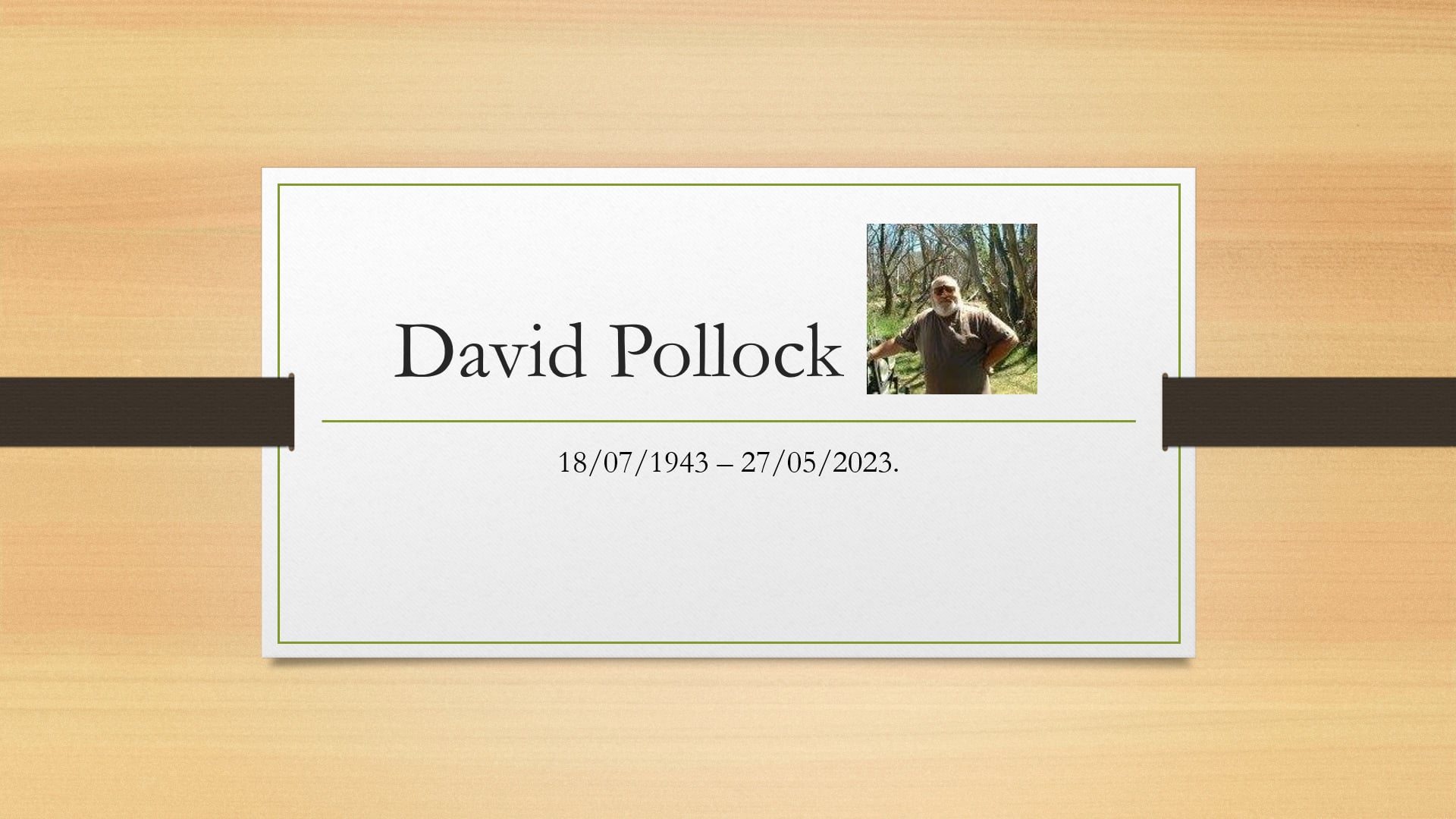 David Pollock Service