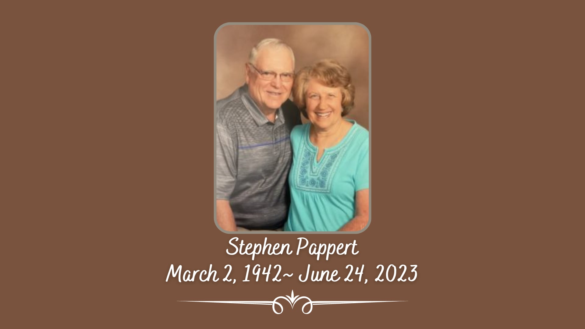 Stephen Pappert Funeral
