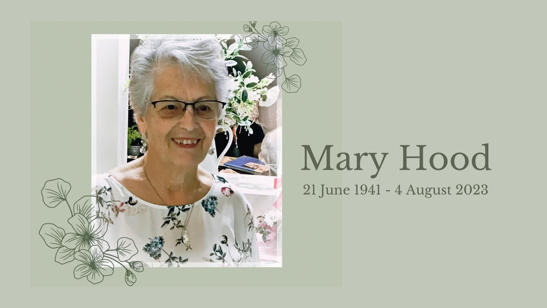 Mary Hood - Funeral Service