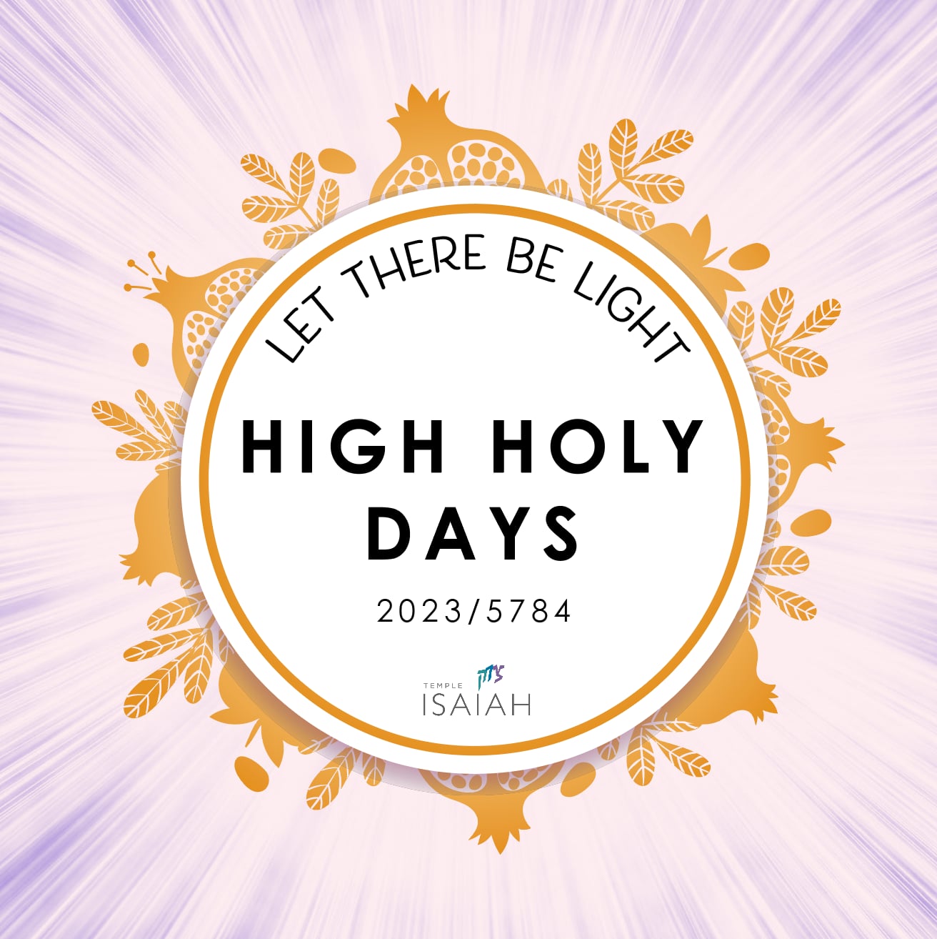Temple Isaiah High Holy Days 2023