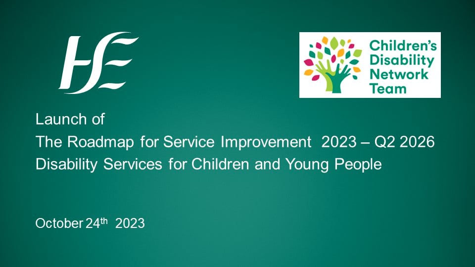 Launch Roadmap for Service Improvement Disability Services for Children ...