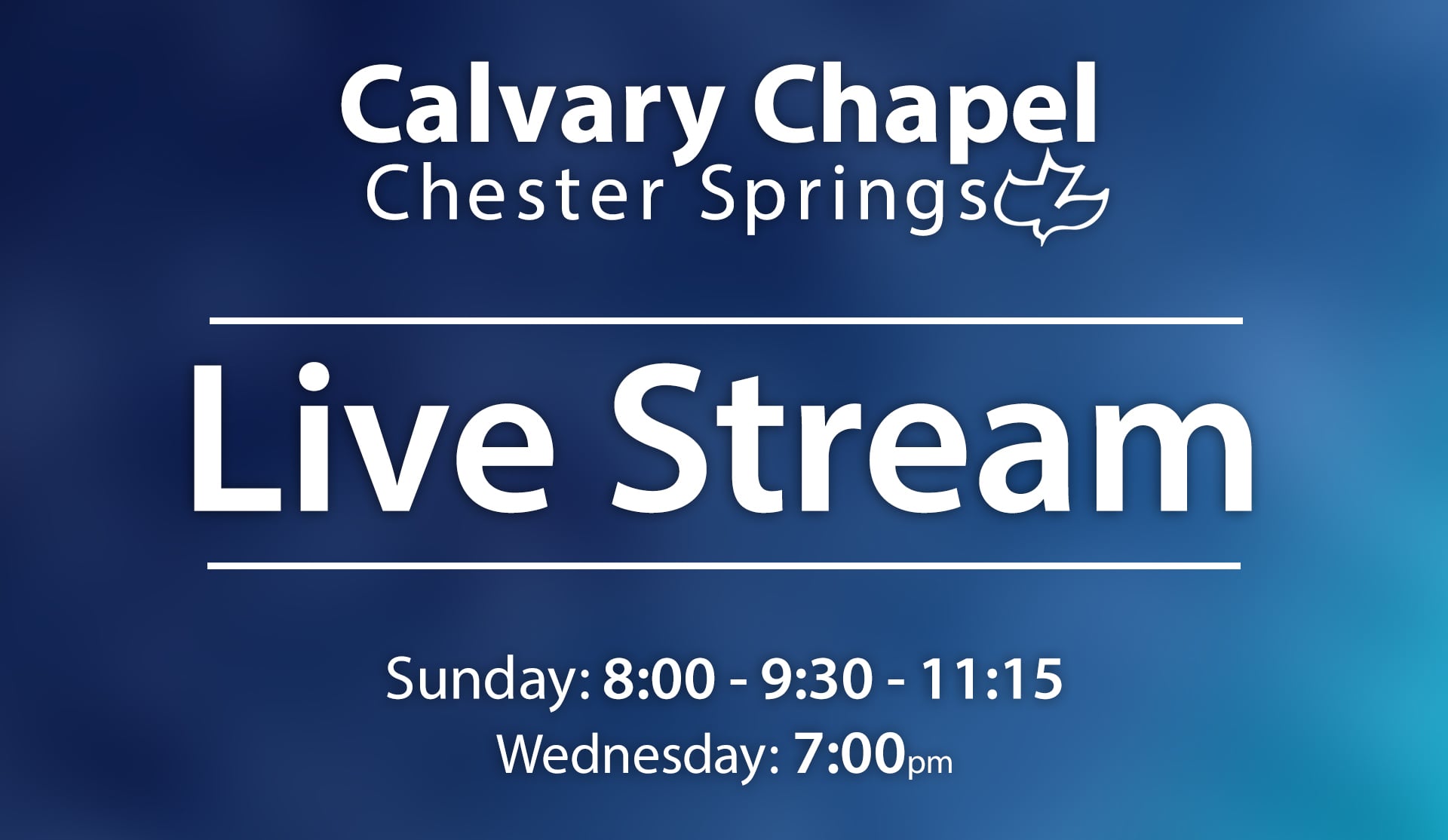 Calvary Chapel Chester Springs - LIVE