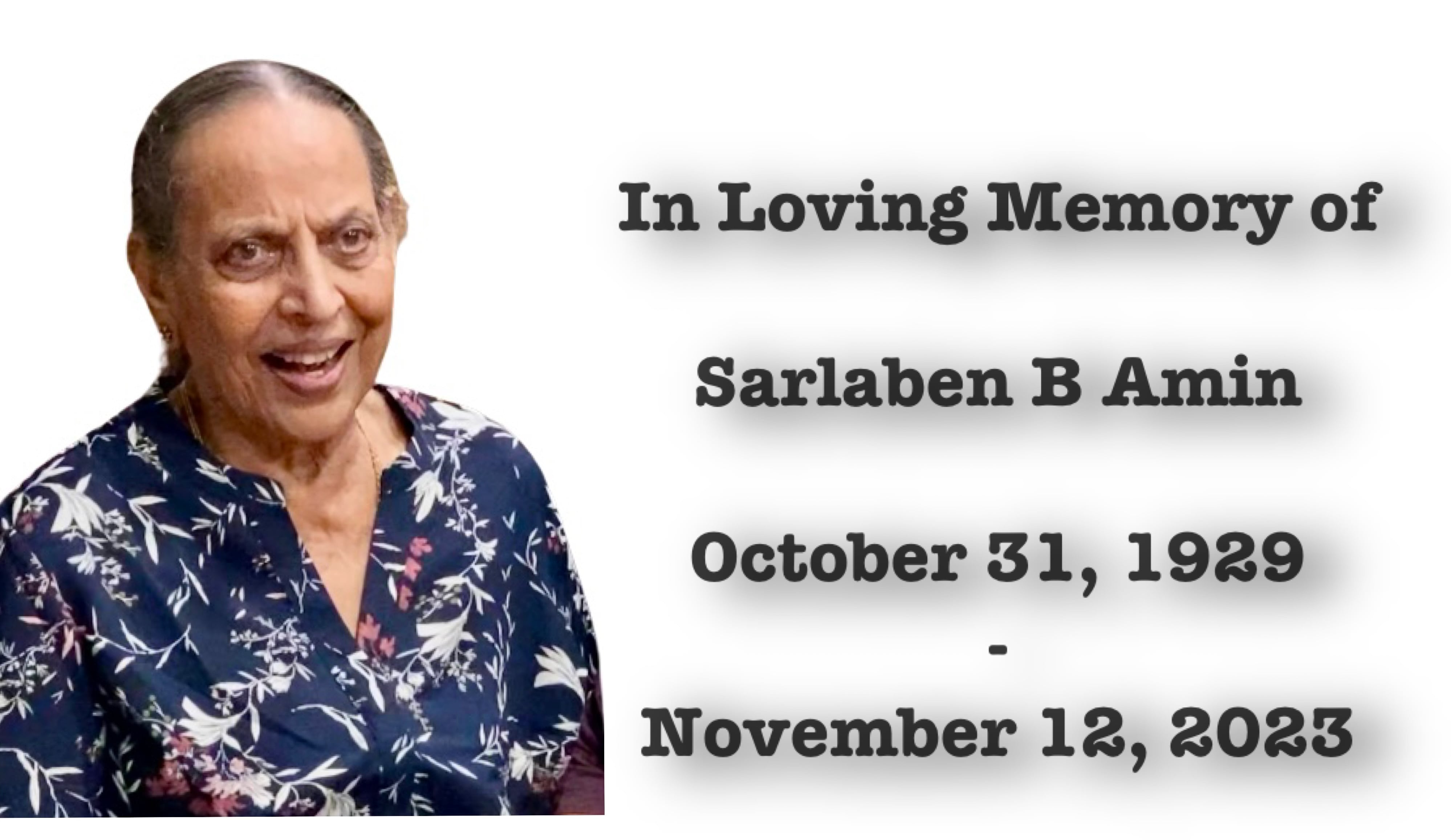 Live Streaming In Loving Memory Of Sarlaben B Amin On Friday November ...