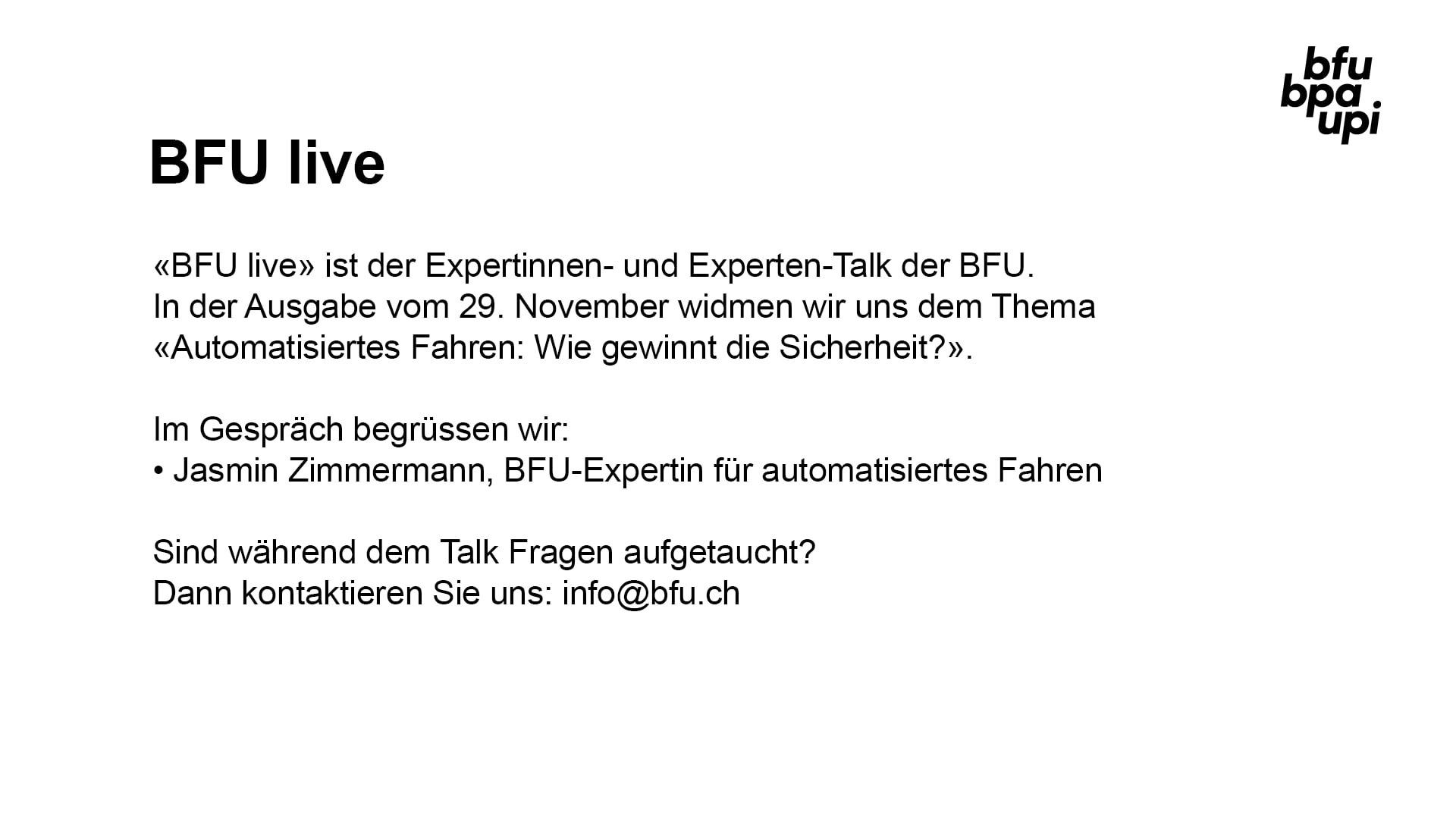 BFU Live