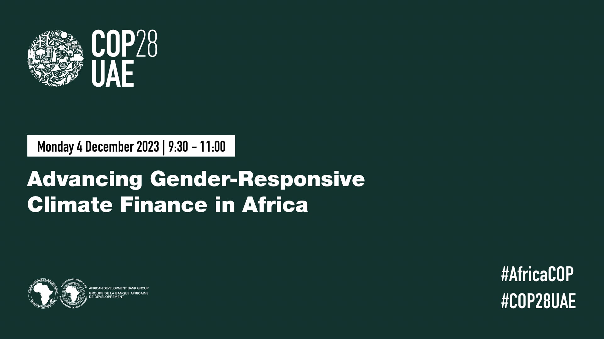 Mdb4e Advancing Gender Responsive Climate Finance In Africa