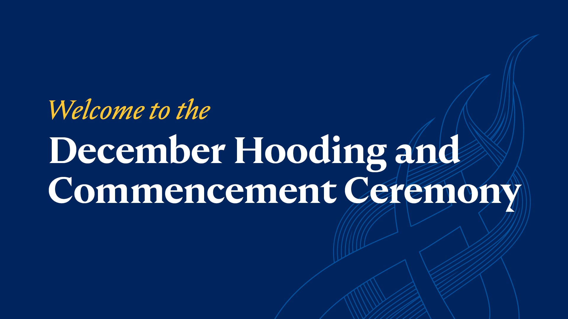 2023 Creighton University December Hooding and Commencement Ceremony