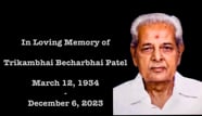 Live Streaming In Loving Memory Of Trikambhai B Patel On Saturday Dec 