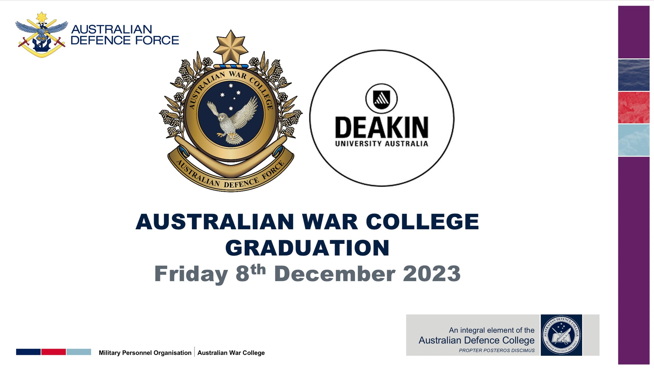 Australian War College Graduation 2023