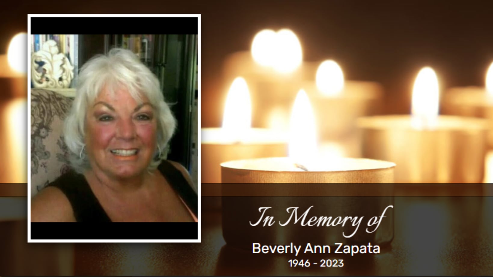 Funeral of Beverly Ann Zapata December 30, 2023