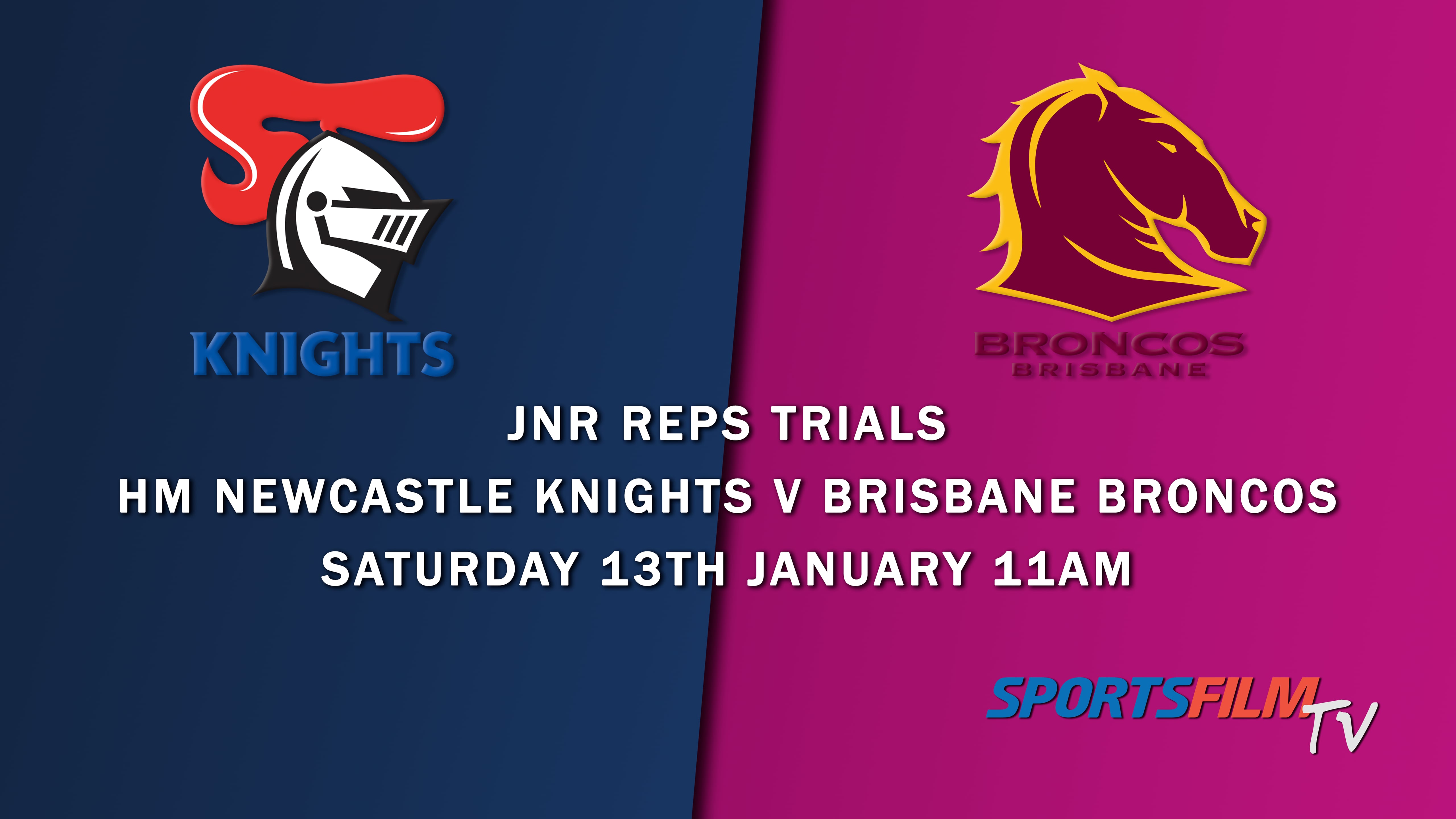 HM JNR REPS TRIALS Newcastle Knights v Brisbane Broncos