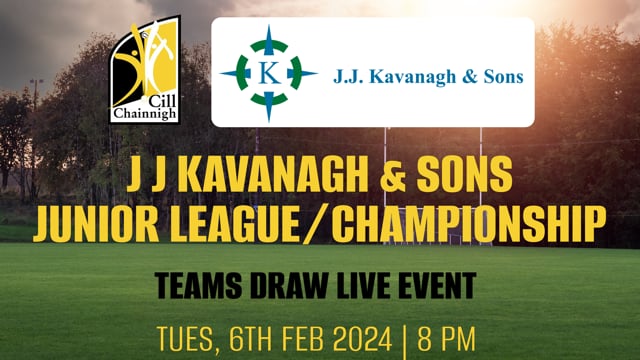 2024 Junior, Intermediate & Senior League Championship Draws – Live Stream Links