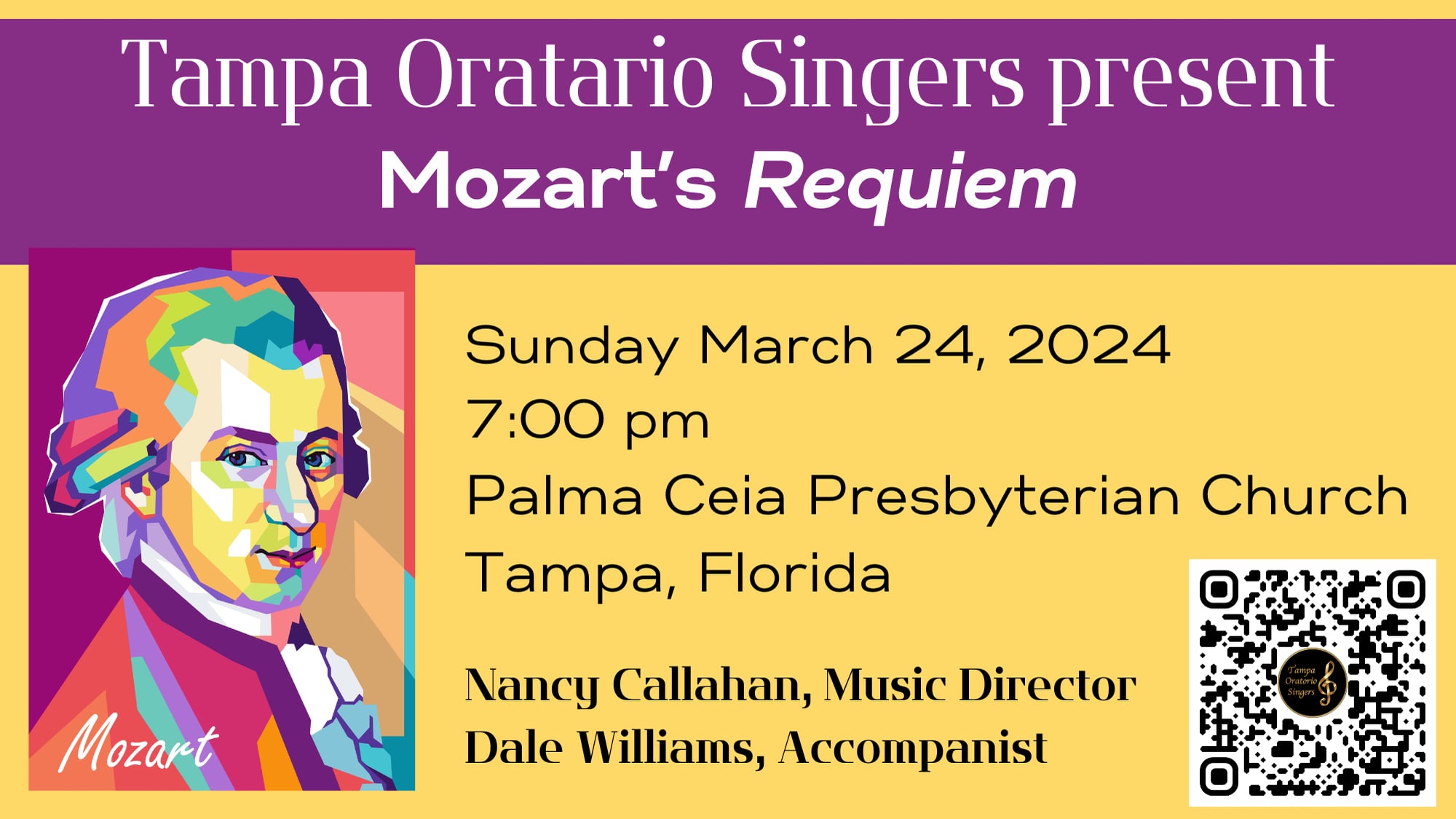 TOS Presents Mozart's "Requiem" March 24, 2024