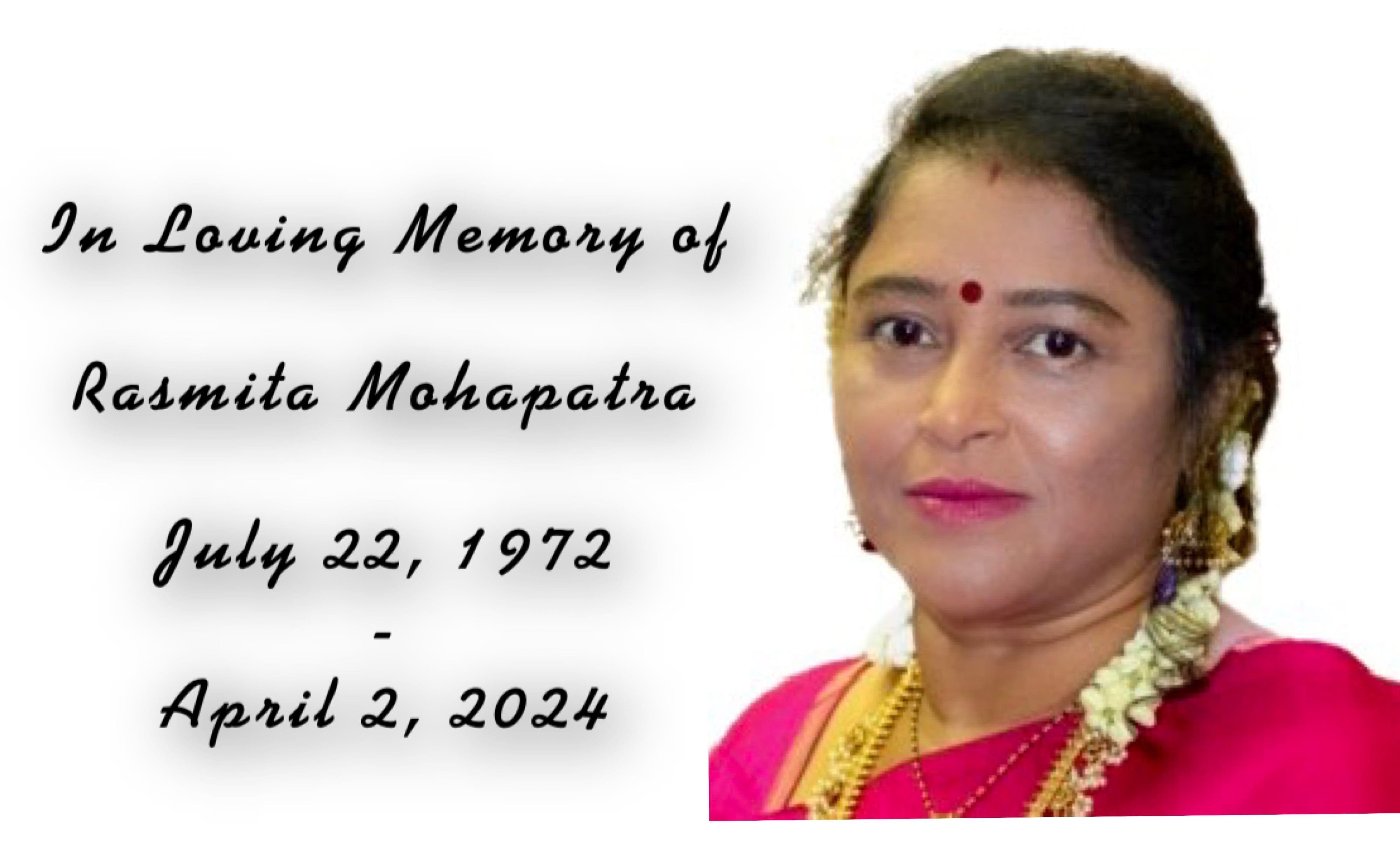 Live Streaming in Loving Memory of Rasmita Mohapatra Thursday, April 4