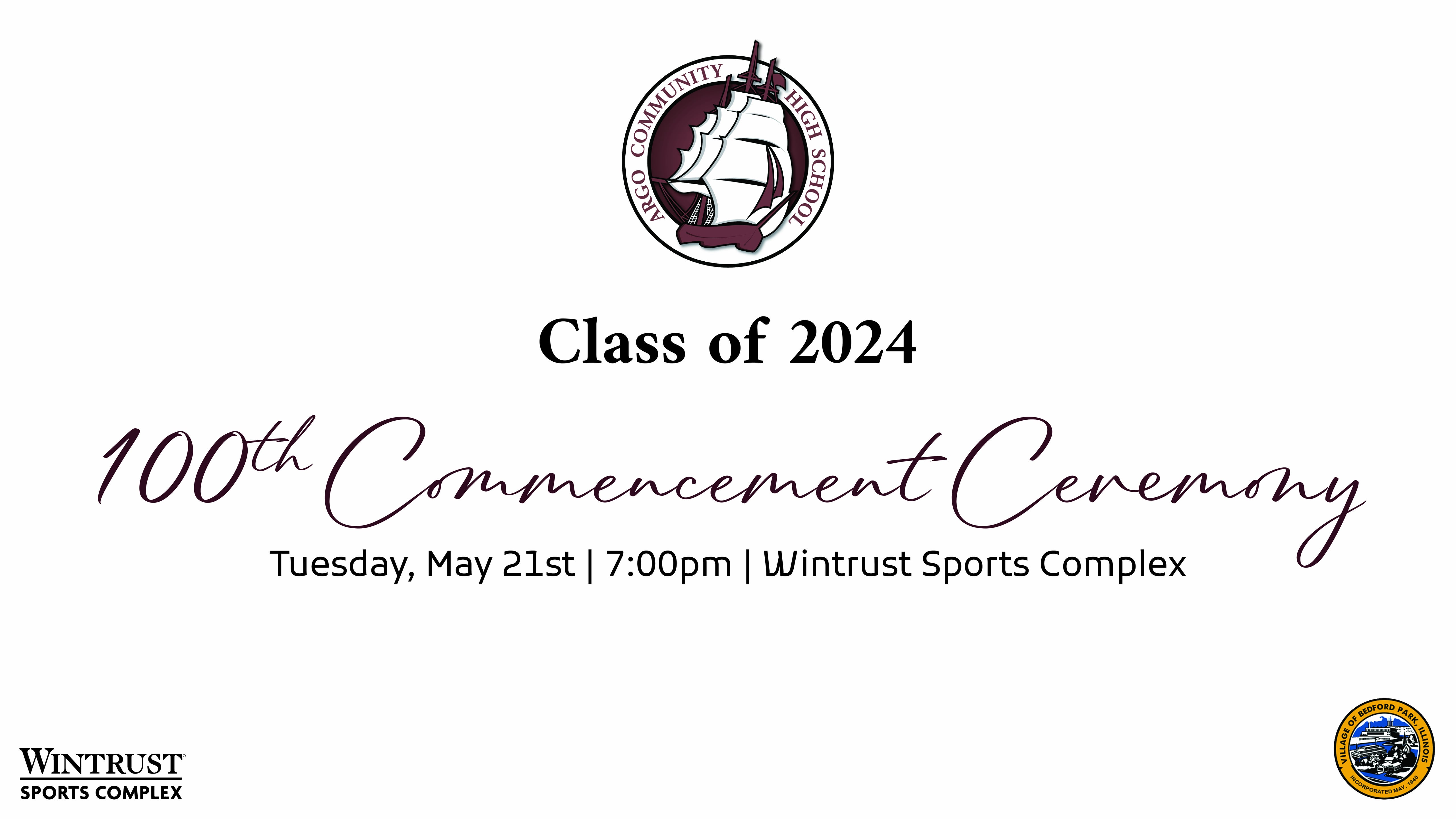 Argo Community High School’s Centennial Commencement Ceremony - Class ...