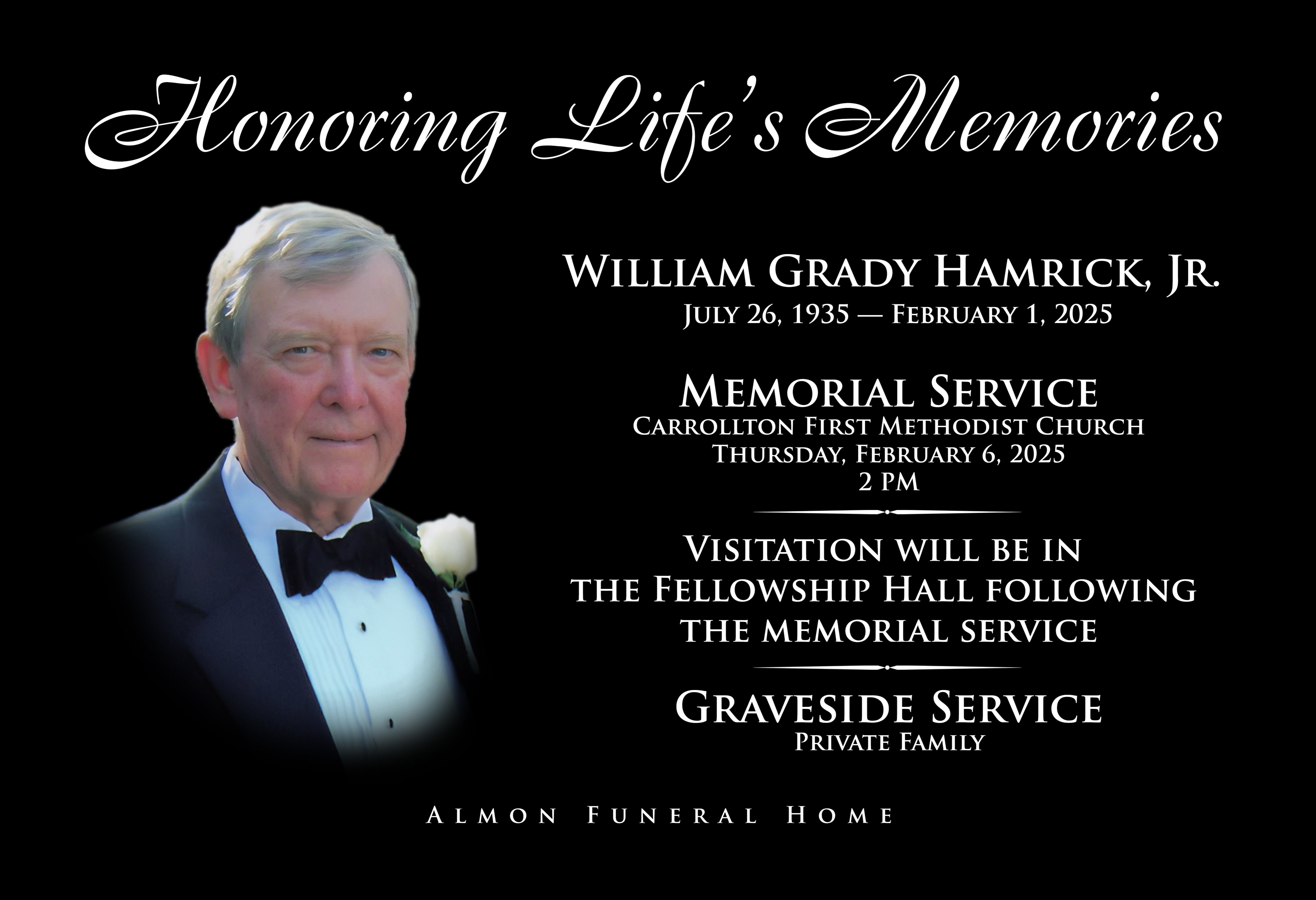 Funeral Service William Grady Hamrick, Jr.