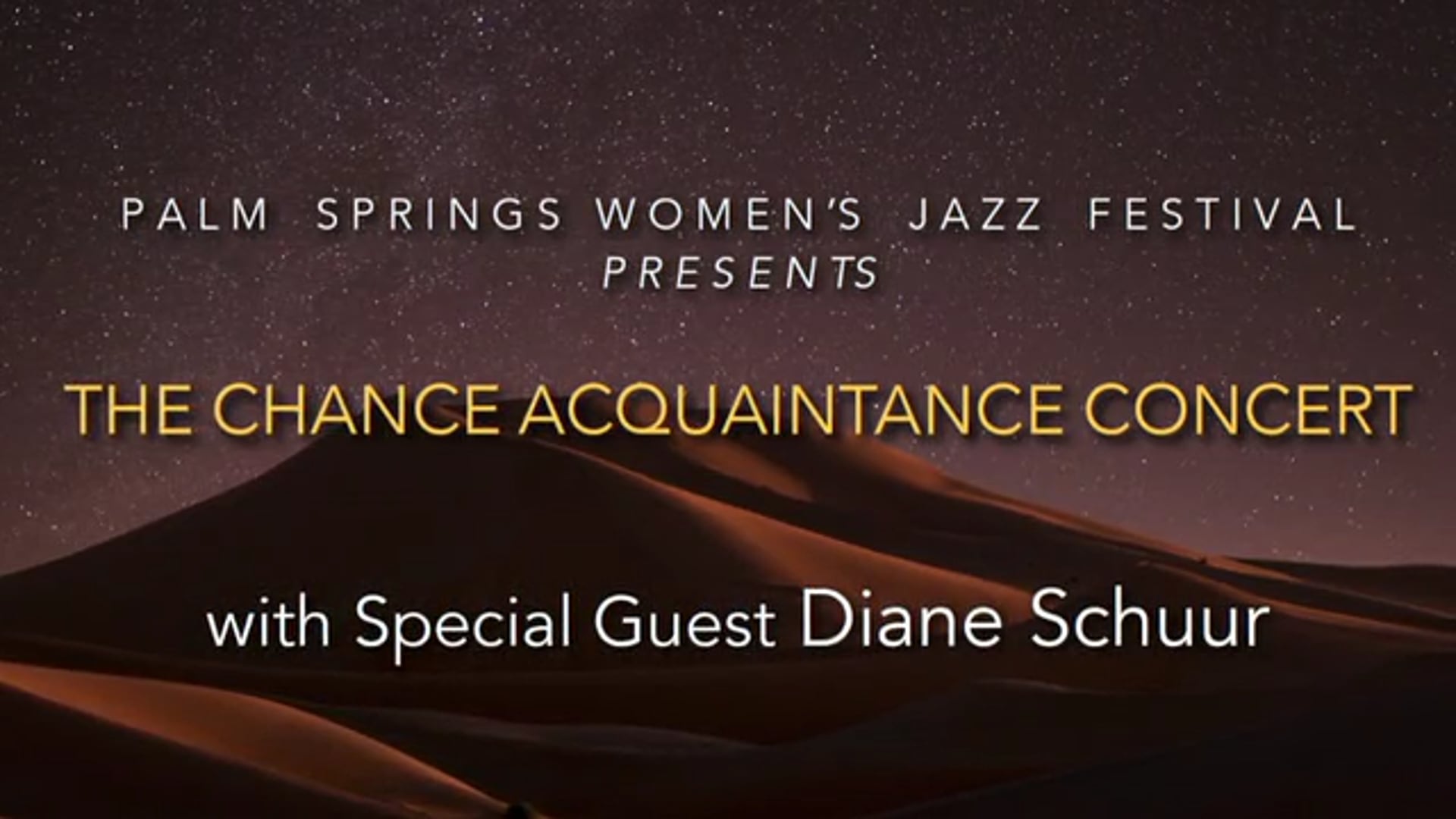 The Chance Acquaintance Concert - November 15, 2020