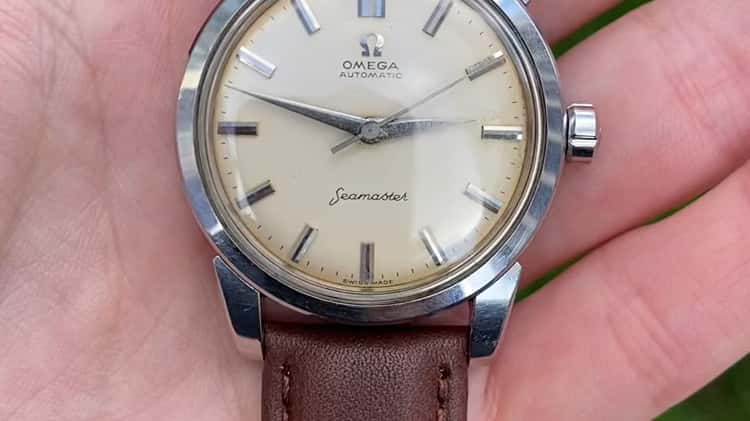 1958 Steel Omega Seamaster w Big Logo Hippocampus No Lume Dial