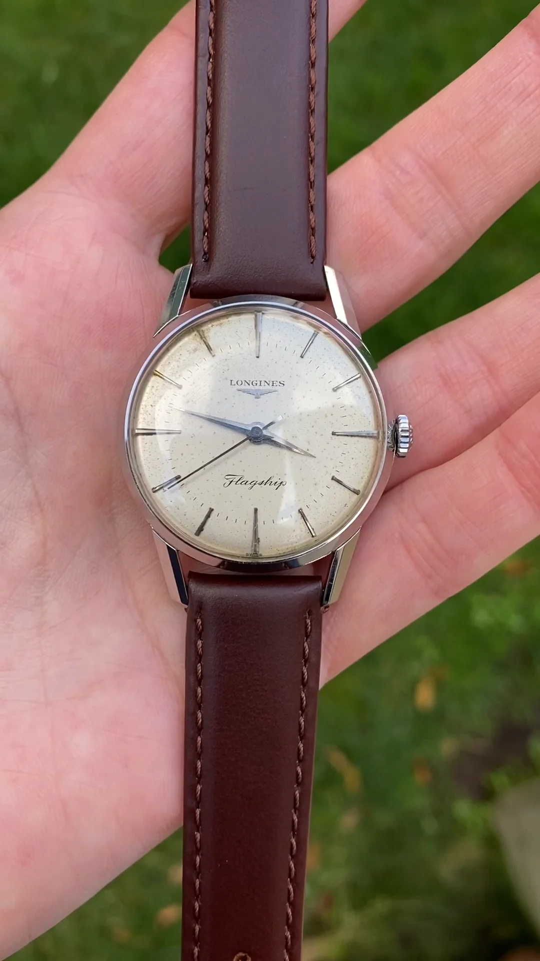 1958 Longines Flagship Manual Wind w Nice Flagship Case Back