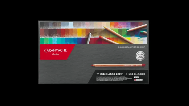 Caran d'Ache : Luminance 6901 : Color Pencil : Set of 76 : Includes 2 Full  Blenders