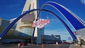 New Las Vegas Sign I Downtown Las Vegas arches light up for the first time  