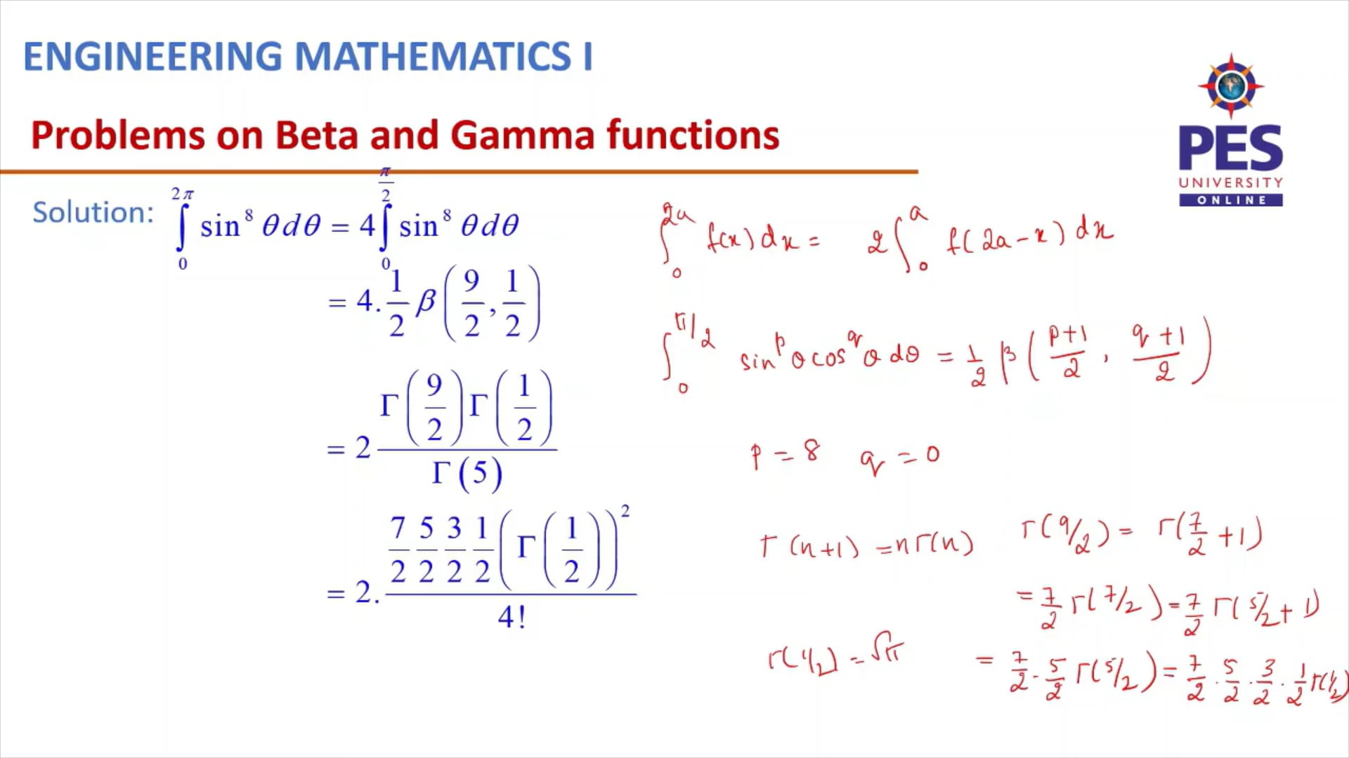 Problems on Beta an Gamma functions | Videos & Movies on Vimeo