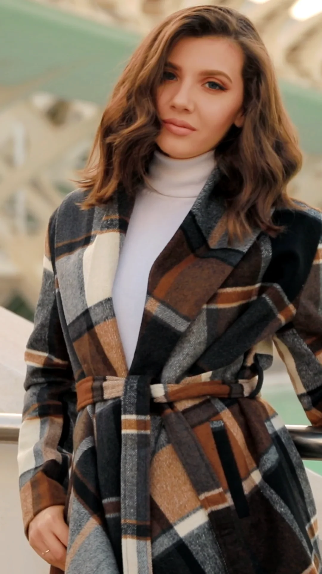 Prairie check rabato deals coat by chic+