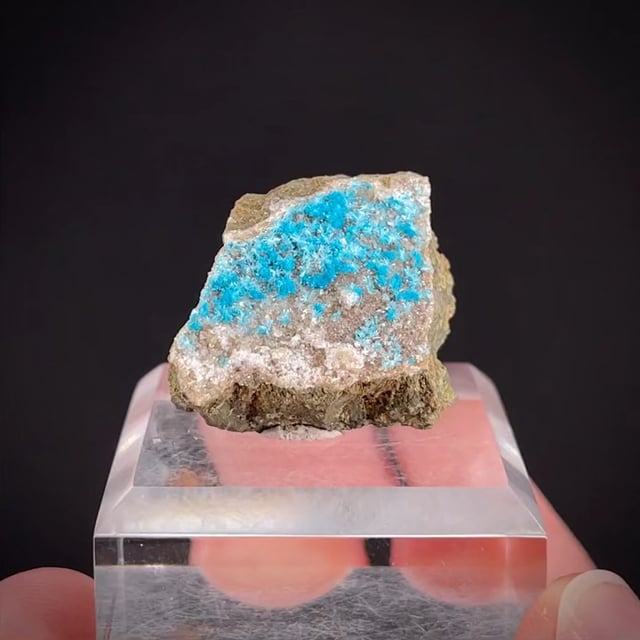 Cavansite with Heulandite and Calcite