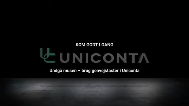 Undgå musen – brug genvejstaster i Uniconta