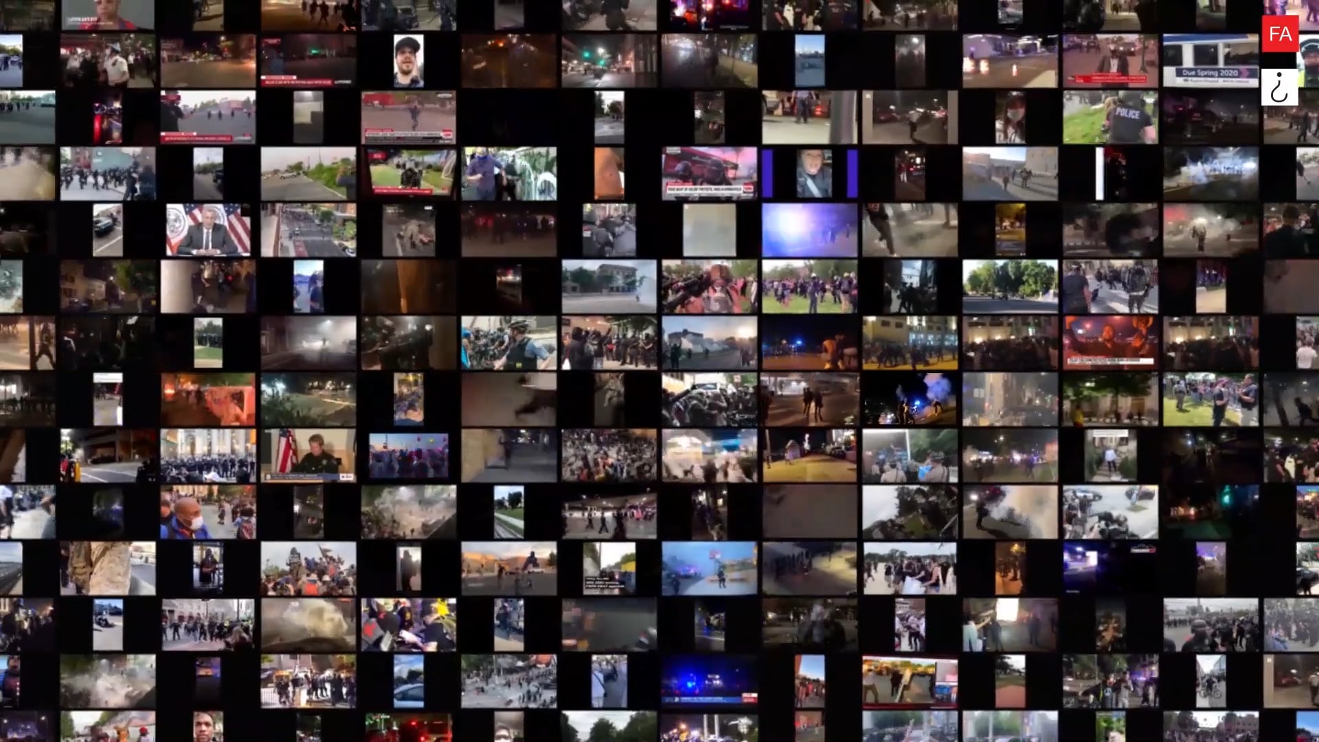 Play Video: Police Brutality at the Black Lives Matter Protests