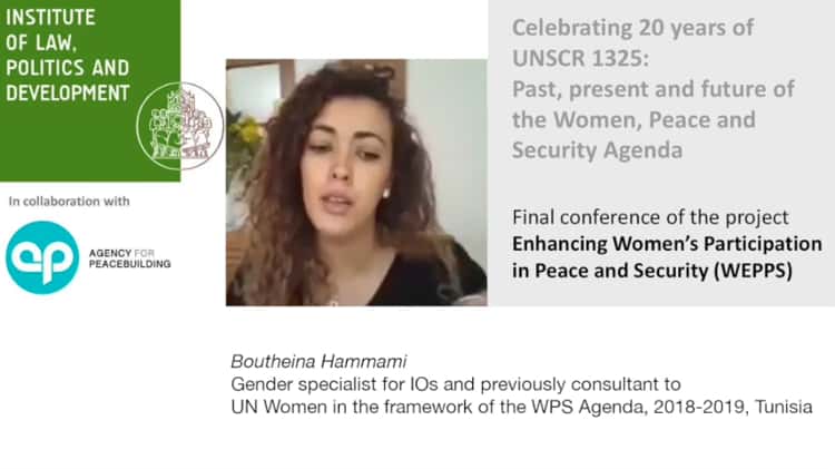 WEPPS conference - Boutheina Hammami - Sant'Anna School of advanced studies,  Pisa on Vimeo