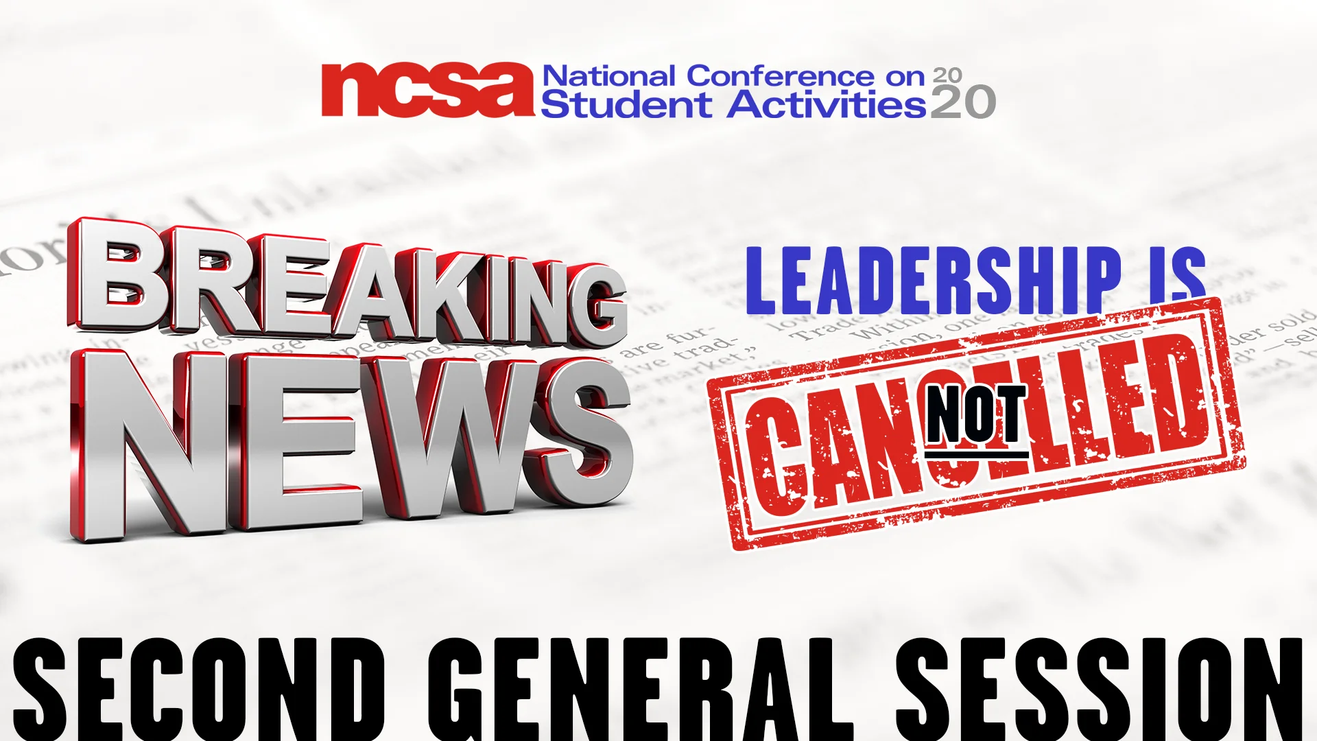 NCSA 2020: Second General Session on Vimeo