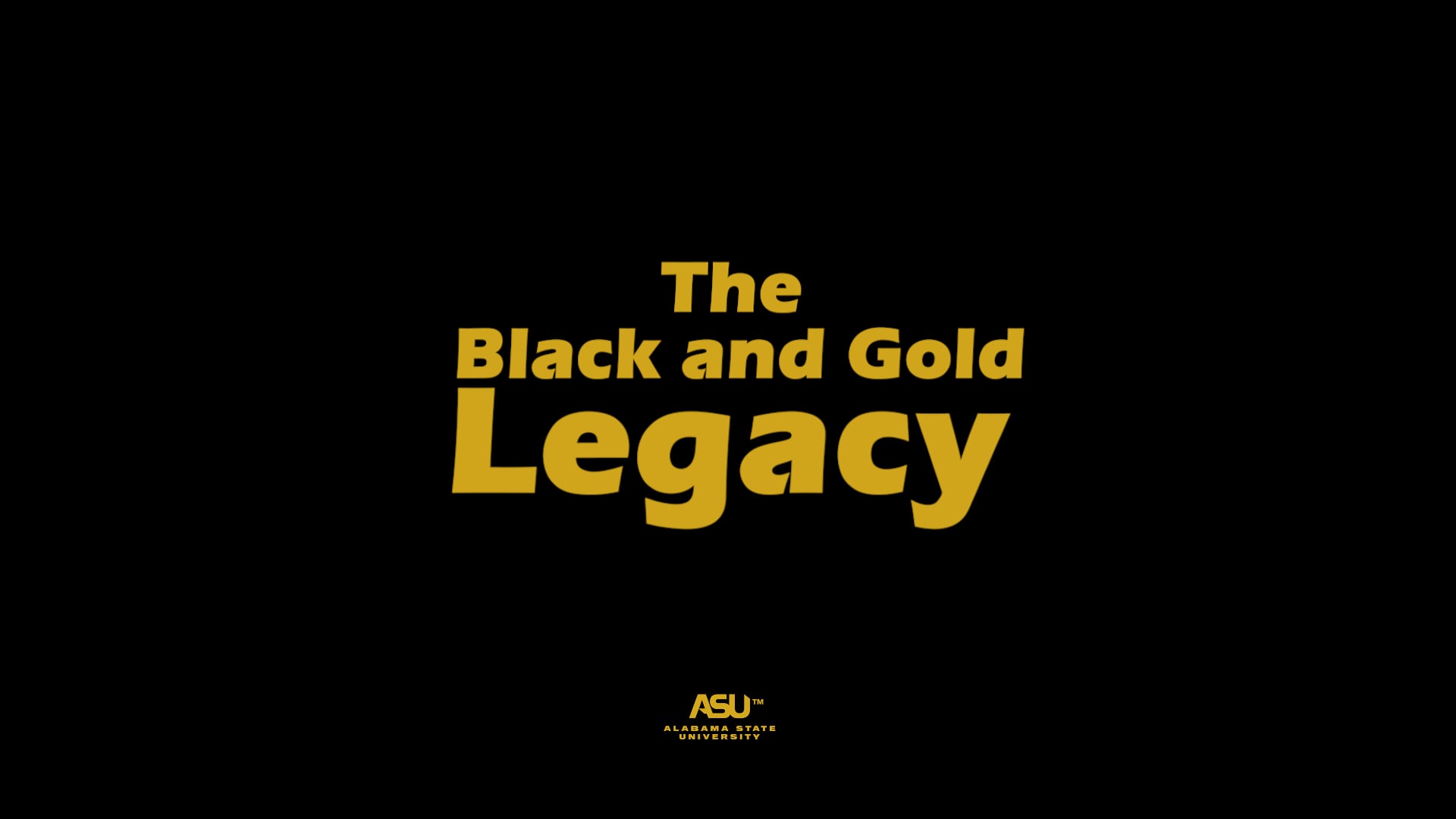 The Black and Gold Legacy