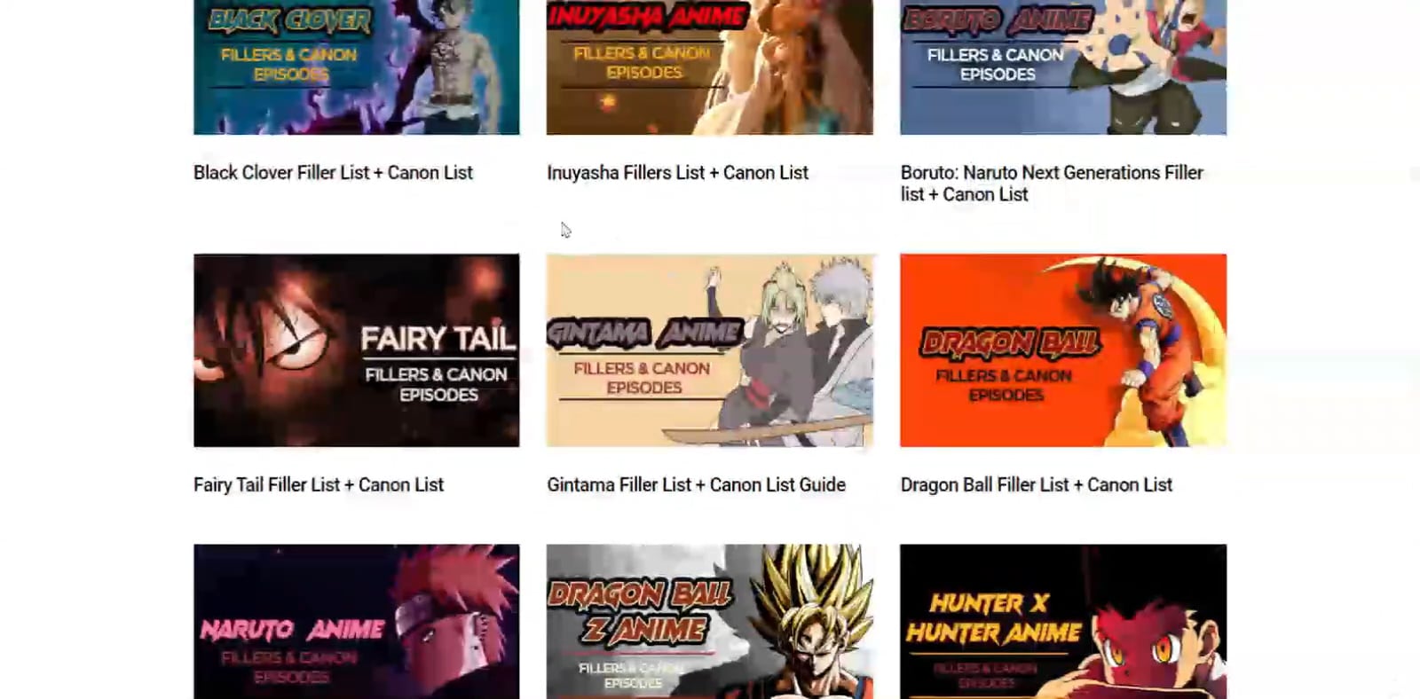 Get Complete Anime Filler List at AnimeFillerList.net