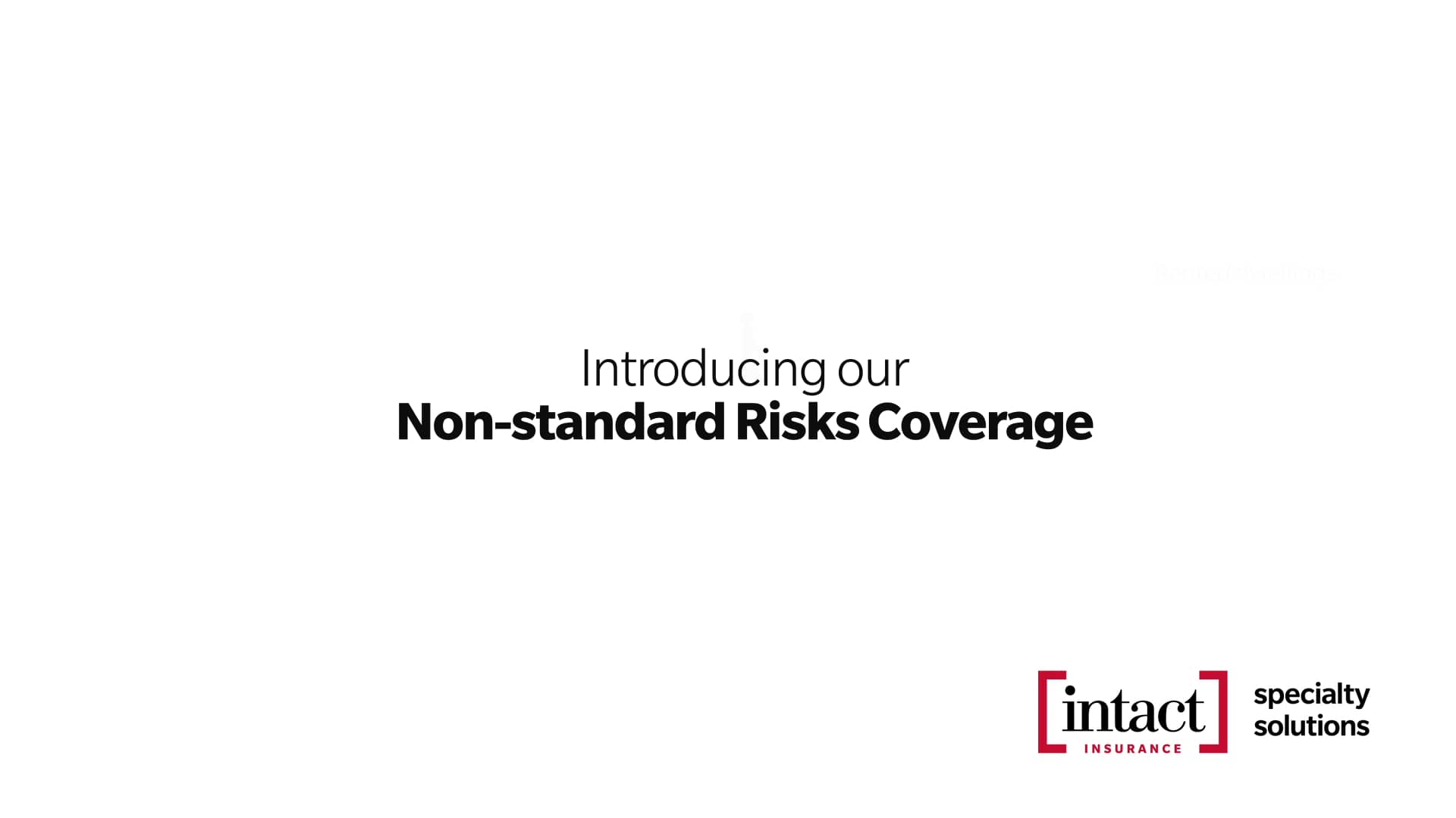 Introducing Intact Insurance’s NonStandard Risks Coverage on Vimeo