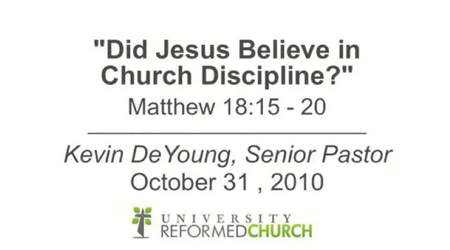 Did Jesus Believe in Church Discipline? - Christ Covenant Church for Free Church Discipline Forms Printable