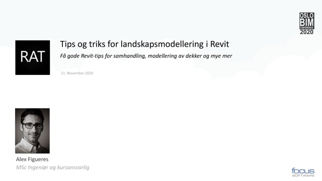 BIMCon 2020 - Landskap: Tips og triks for landskapsmodellering i Revit