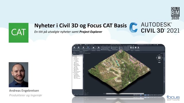 BIMCon 2020 - VA: Nyheter i Focus CAT og Civil 3D